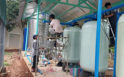 Thi công lọc nước cho trường học, bệnh viện, công ty xí nghiệp